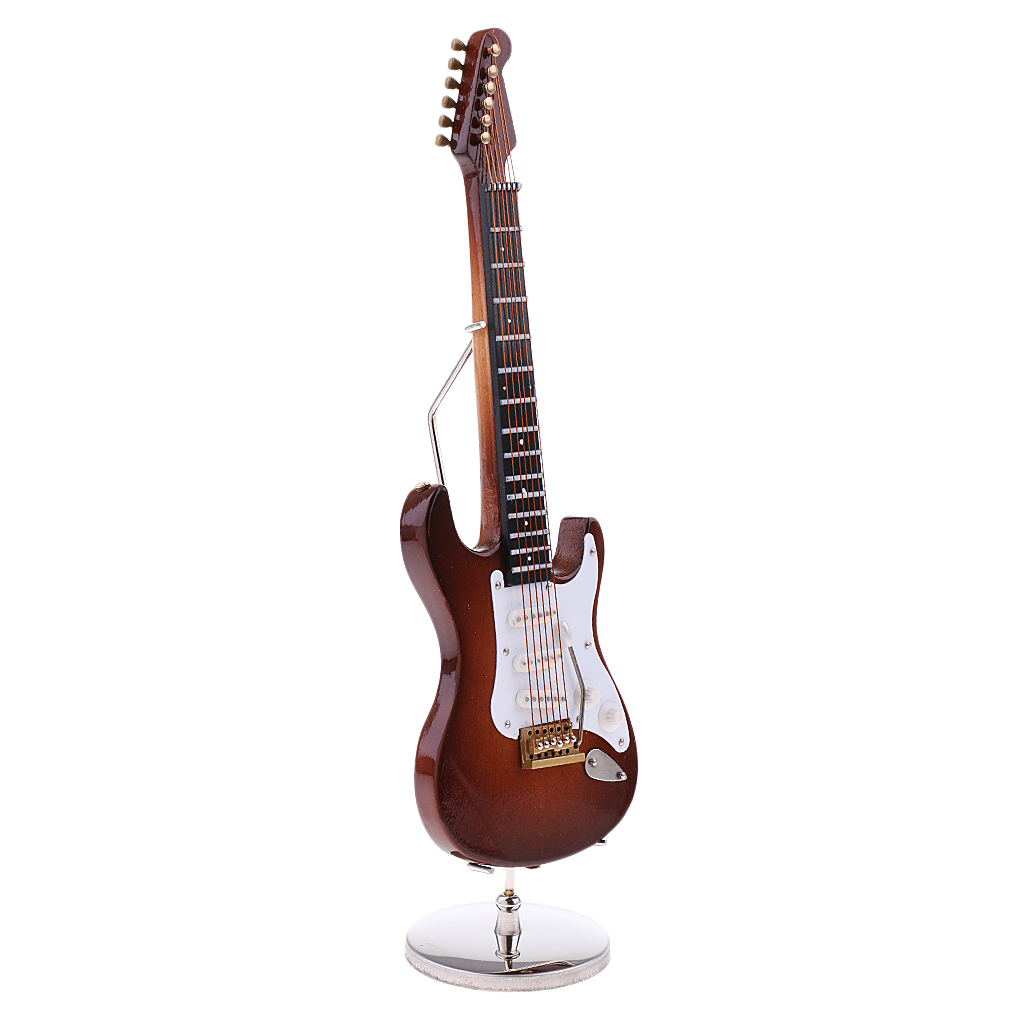 MagiDeal 1/6 Scale Wood Electric Guitar Model for 12 Inch Action Figure Accessory Kids Toys