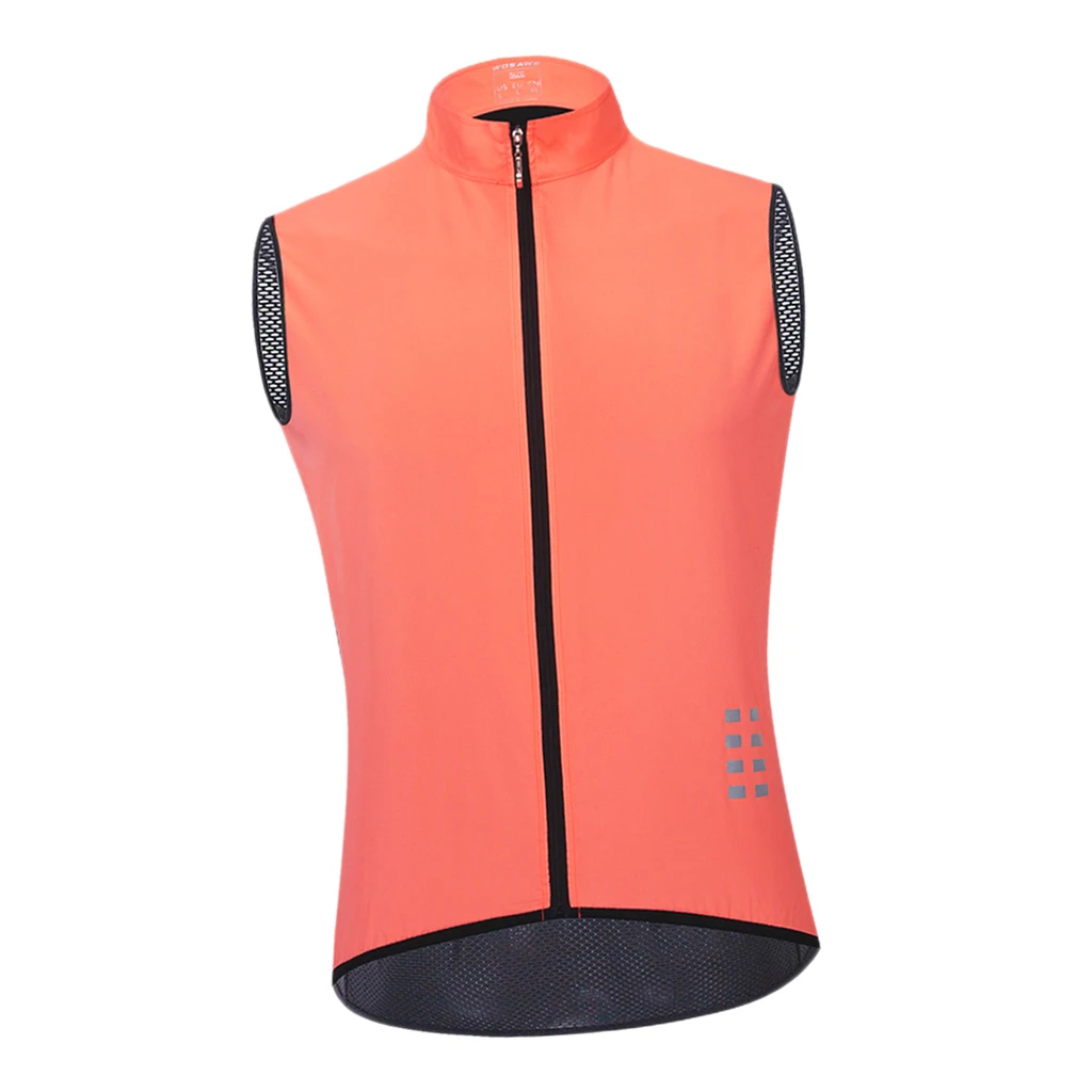 Men's Sleeveless Cycling Vest Riding Vest Reflective Breathable Running Vest - Quickly Dry and High Visibility