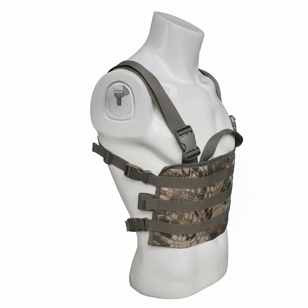 Molle Hunting Vest Chest Rig Adjustable Chest Bag Pouch for Camping Hiking