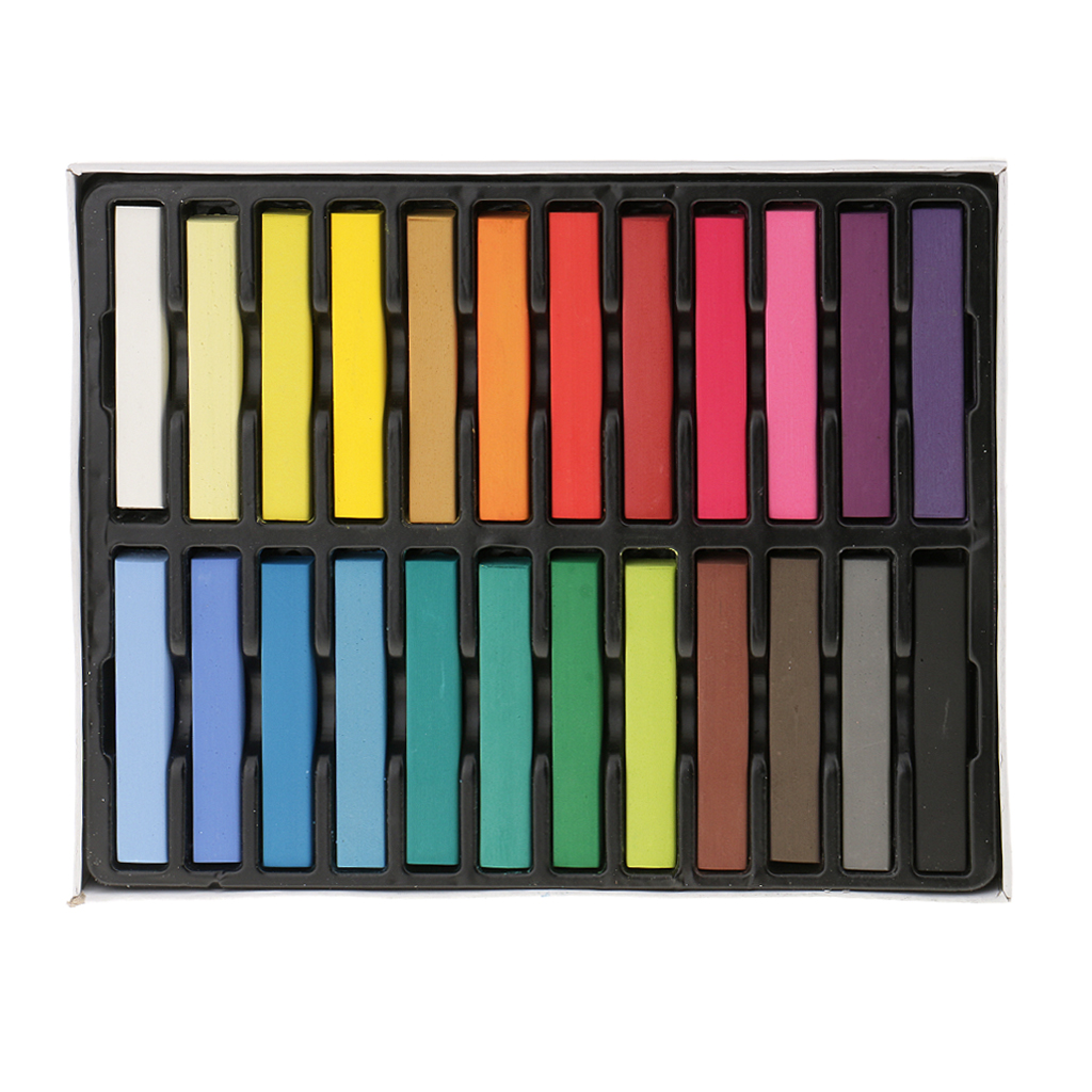 6/12/24 Colors Fast Temporary Hair Chalk Dye Pastel Salon Easy Washout DIY