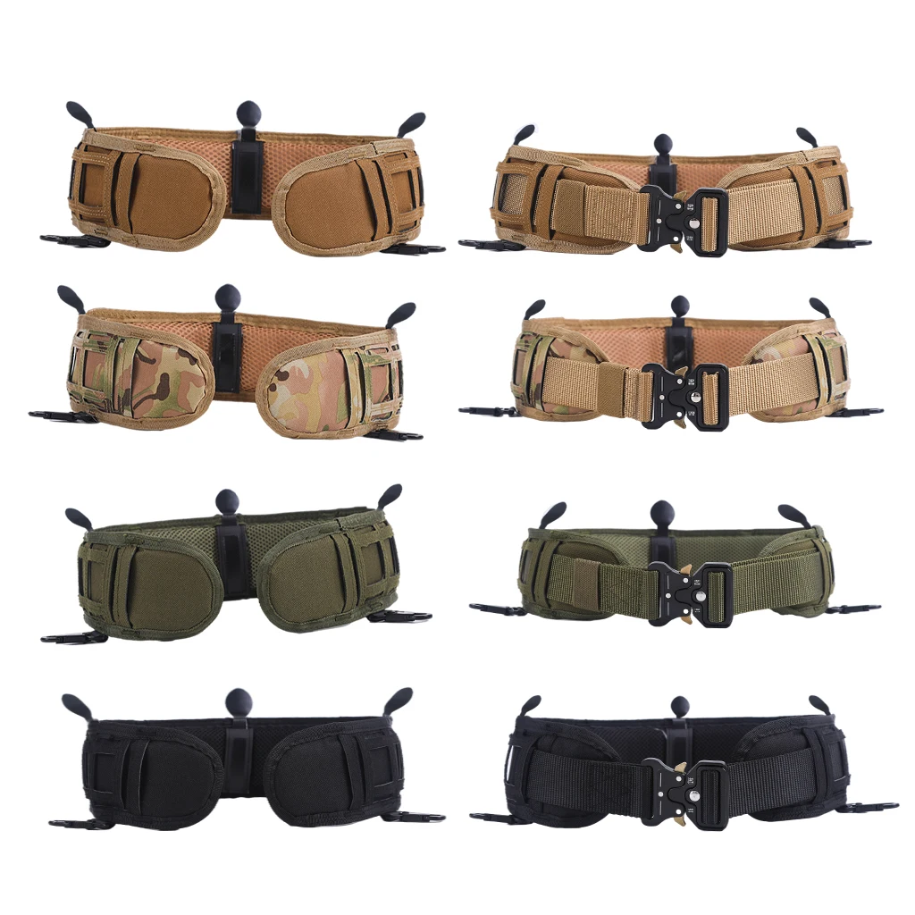 Patrol Belt Adjustable Hunting Waist Patrol Belts for Outdoor Gaming Hunting Shooting, Field Battle Modular Waist Straps