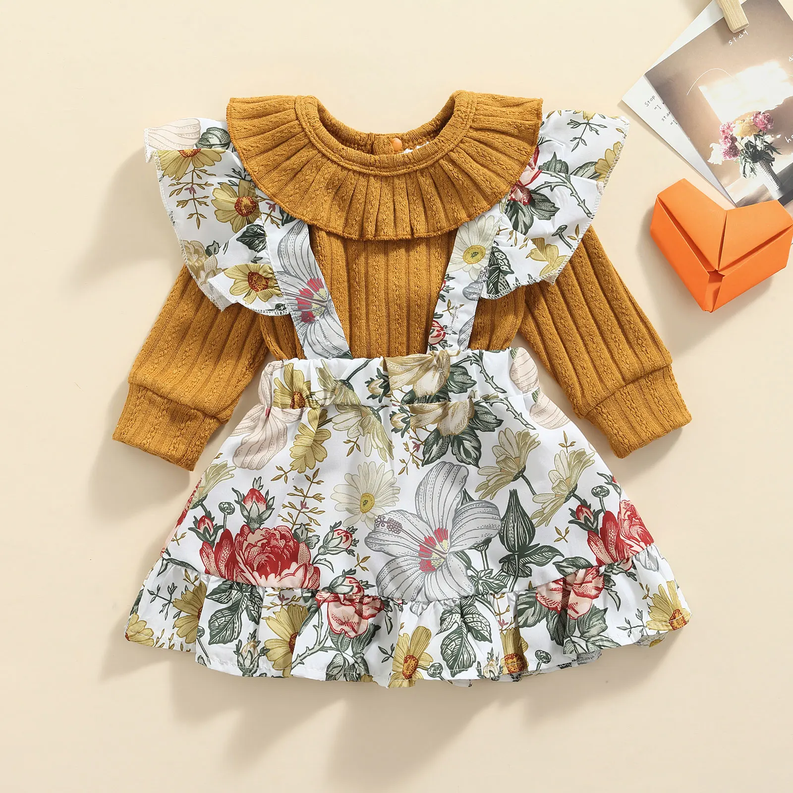 baby clothes penguin set Ma&Baby 0-24M Floral Baby Girl Clothes Set Newborn Infant Girls Ruffles Romper Skirts Flower Print Outfits Autumn Spring DD88 Baby Clothing Set discount