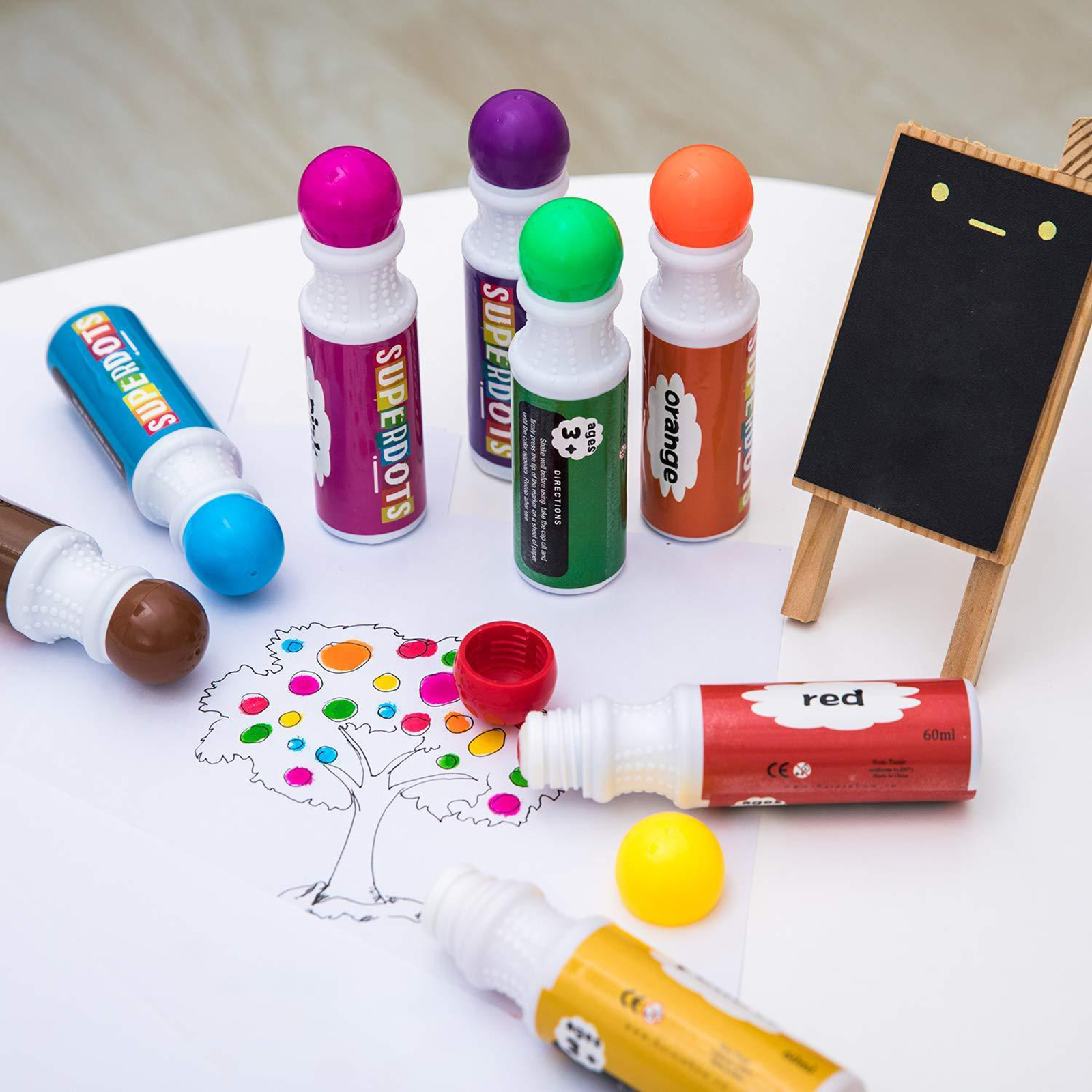 Dot Markers Pens Bingo Dabbers for Preschool Kids Painting No Mess Easy Grip