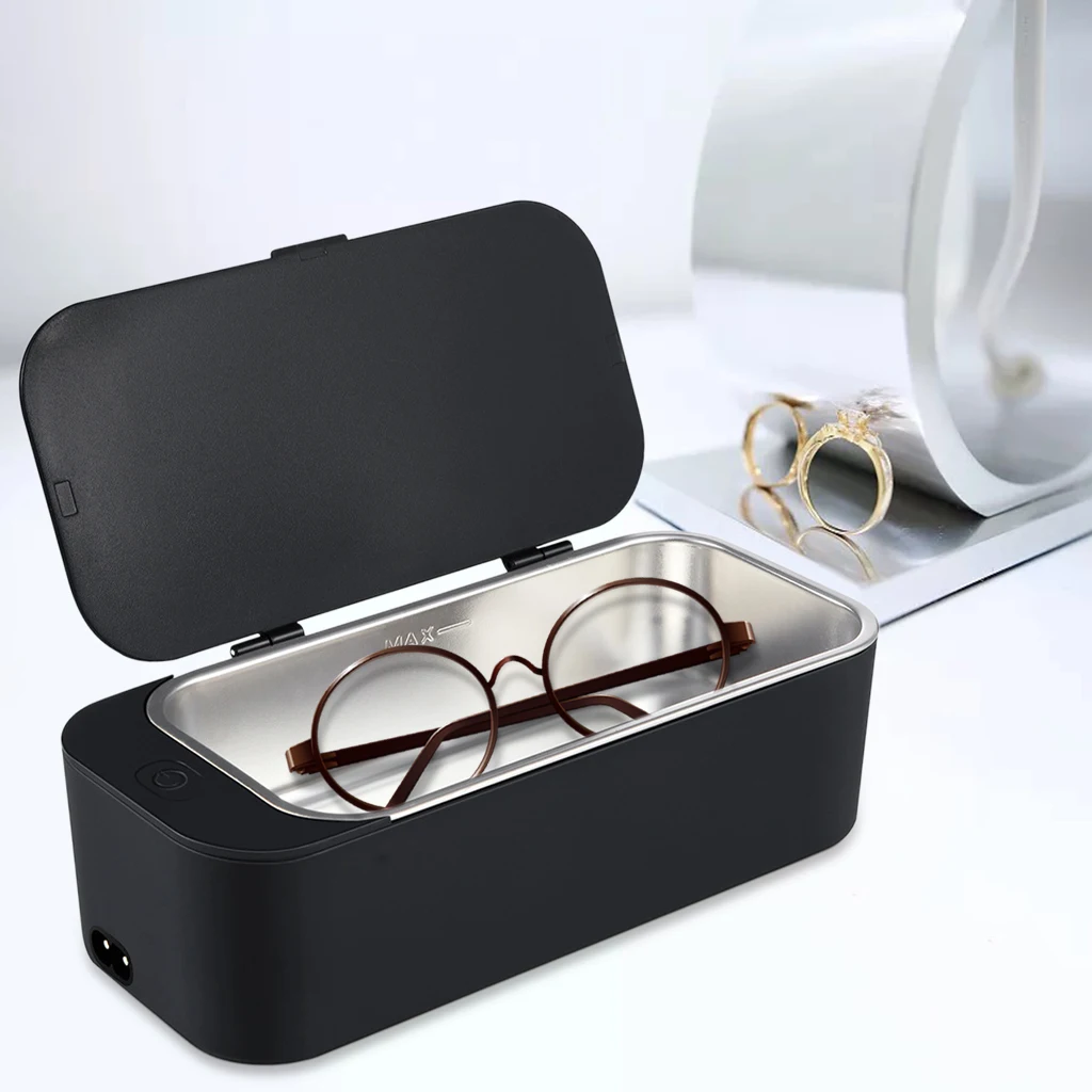 Handheld Ultrasonic Cleaner Small Scale Household Jewellery Watch Eyeglass Cleaning Box