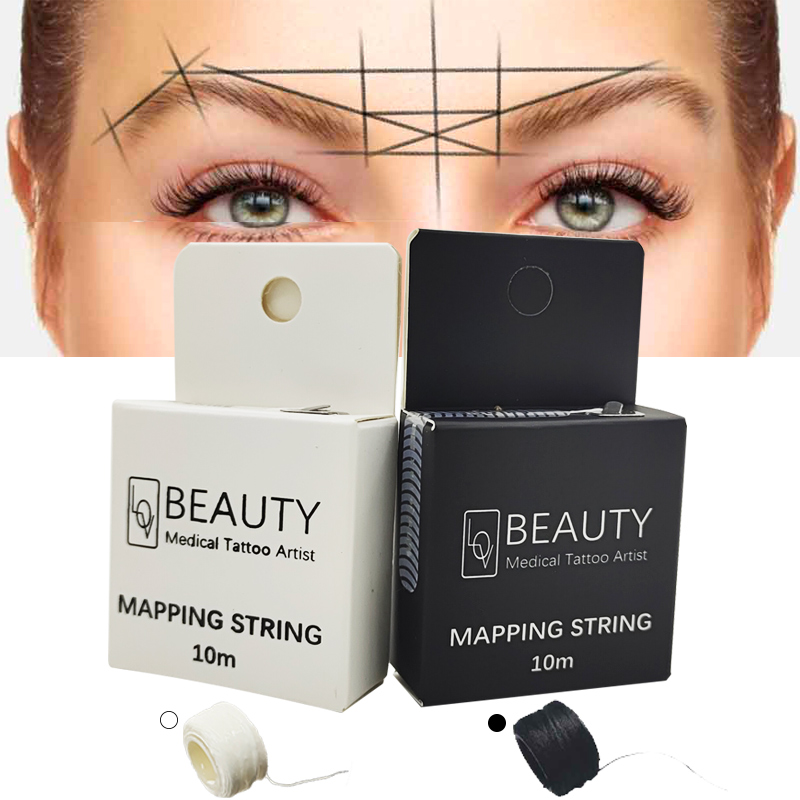 Best of White Mapping Eyebow String For Microblading Make Up Dyeing Liners Thread Semi Permanent Positioning Eyebrow Measuring Tool Reviews & Tips