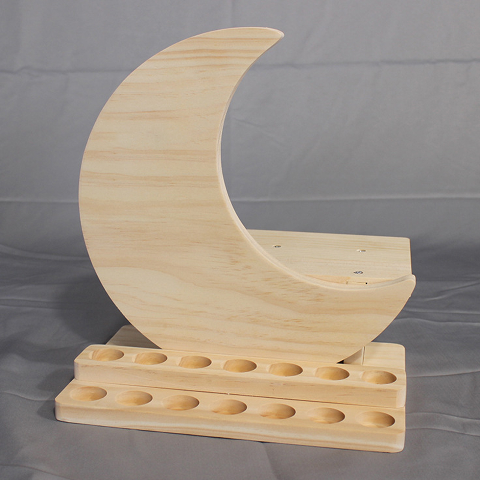14 Slots Wood Essential Oil Display Stand Cosmetic Organizer Rack 5/10/15ml