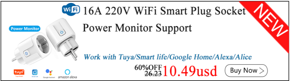 Tomada inteligente ue 16a, 220v wifi soquete