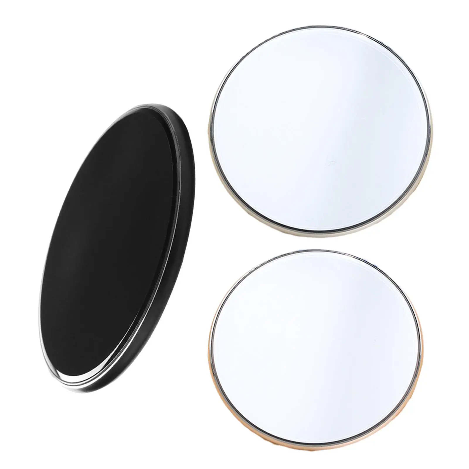 Small Qi Mirror Wireless Charger 10W Round Quickly Charge Desktop Charging Base with Indicator for Smartphone Travel Home Use