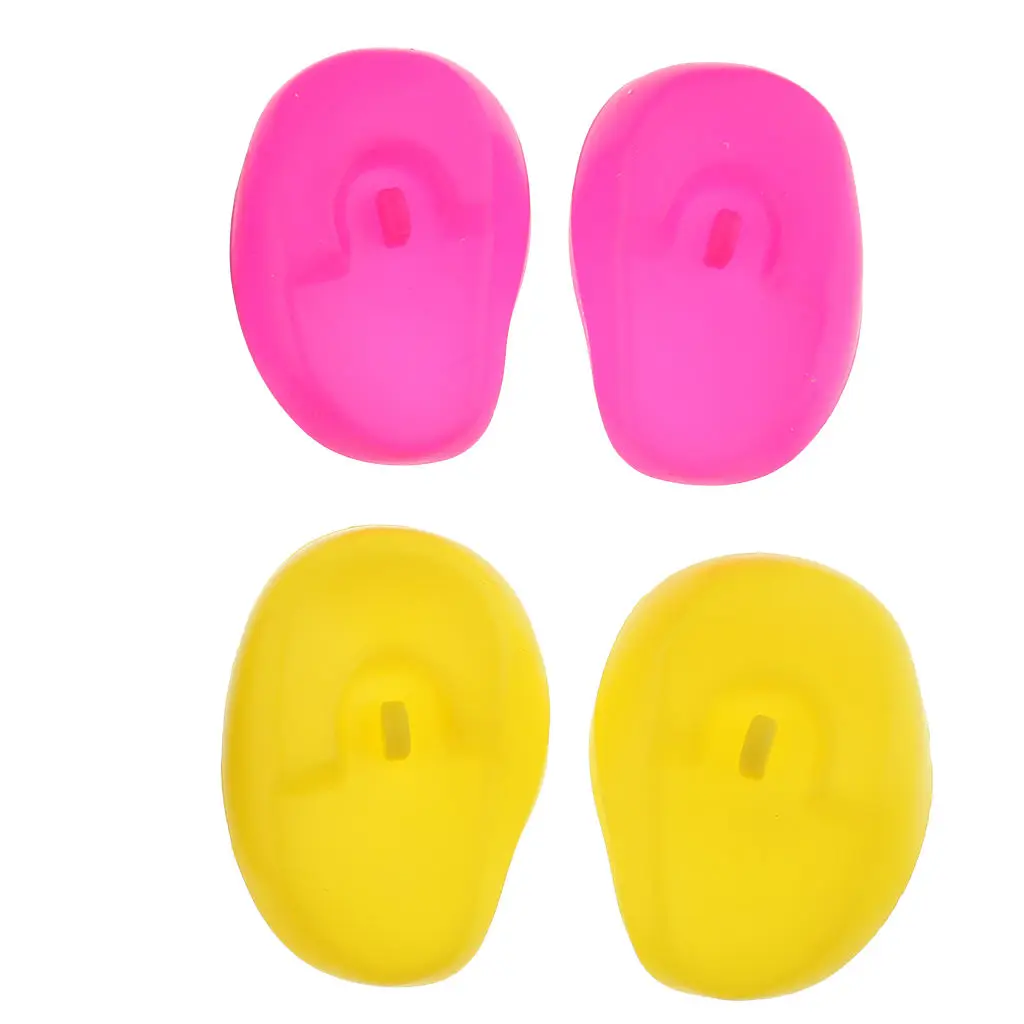 4 Pairs of Reusable Silicone Earmuffs, Dye Protector for Him