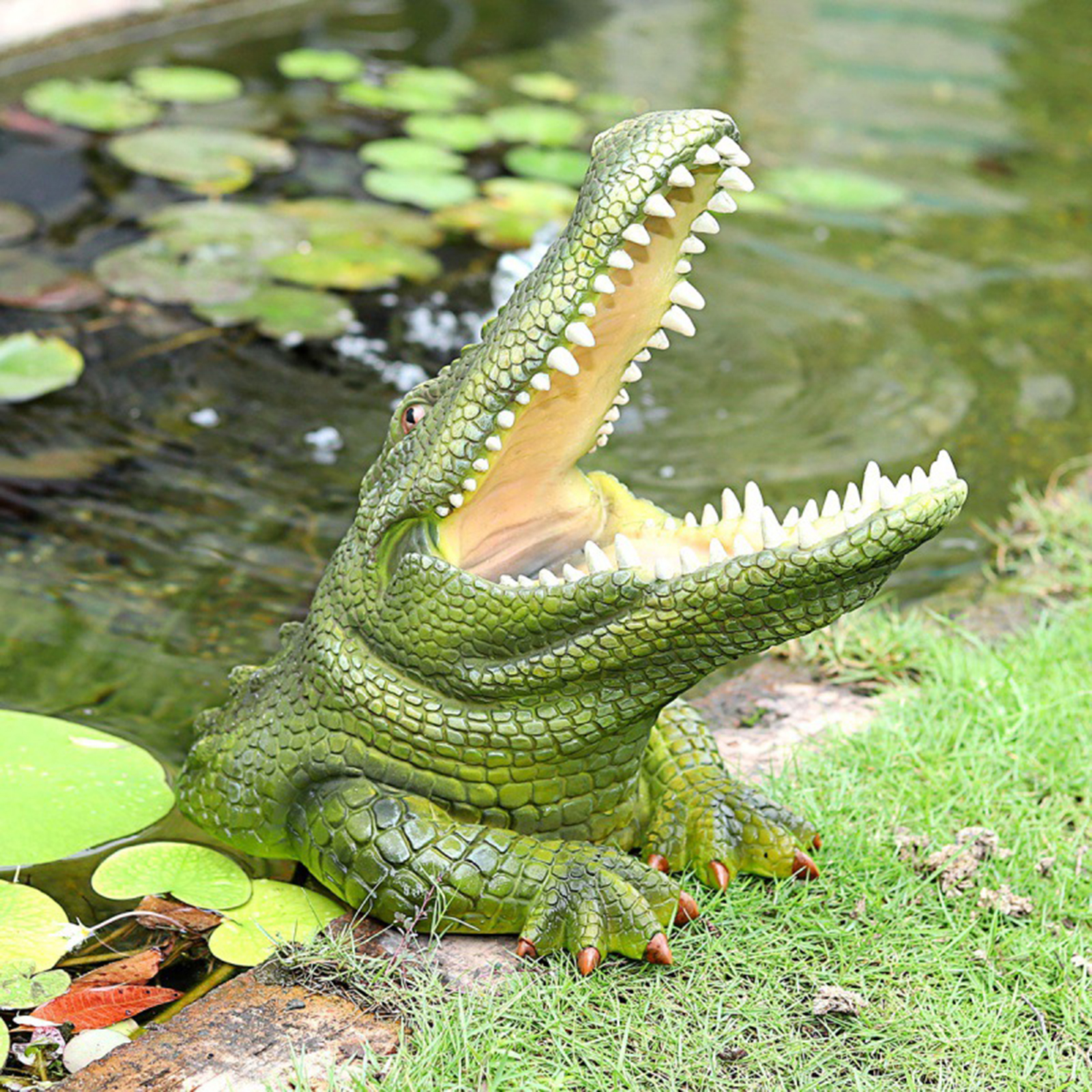 Mini Resin Micro Landscape Decoration Indoor Outdoor Alligator Statue Fairy Miniature Garden Ornaments Handicraft Accessories