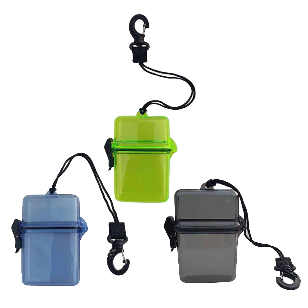 Waterproof Dry Box, Watertight ID/Badge//Money Holder Case - Tough, Dust