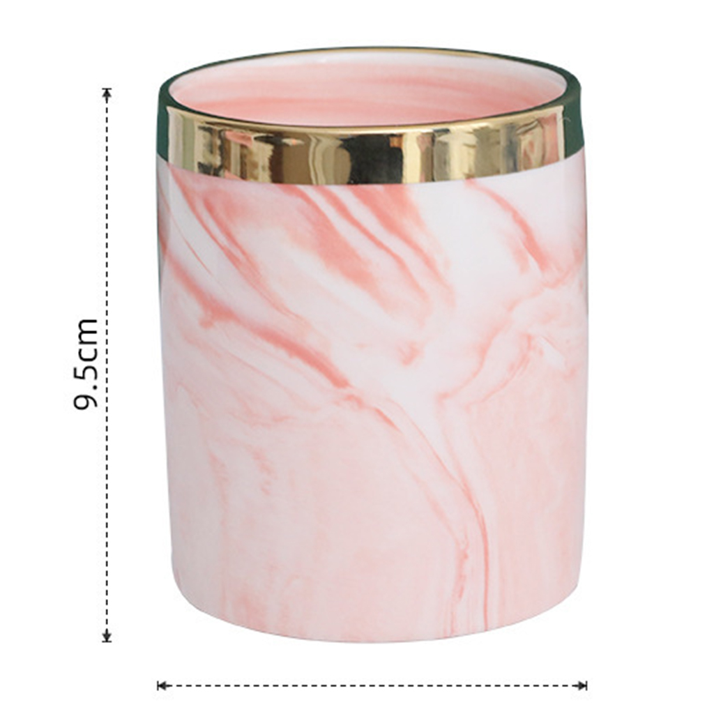 Pencil Cup Desktop Container Storage Cosmetic Makeup Brush Holder Flower Pot Cosmetic Brush Holder Lipstick Container