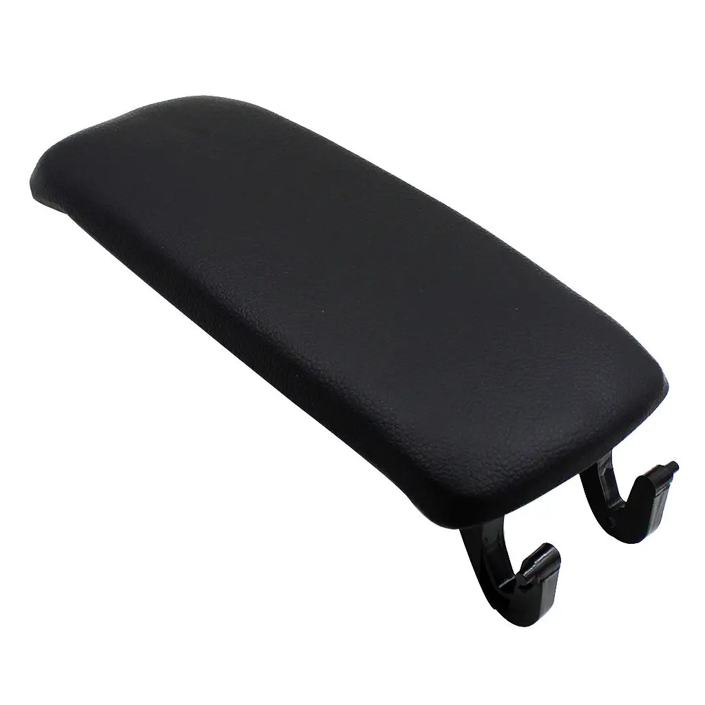 Armrest Center Console Lid Protector Cover for Audi A4 B6 B7 2002-08 Black