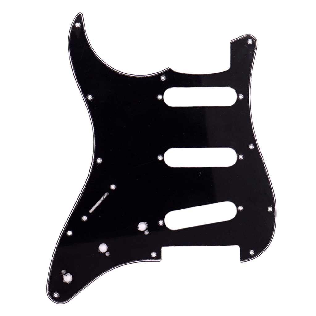 PVC 3ply Electric Guitar Scratch Plate Left Hand Musical Instrument Accessory