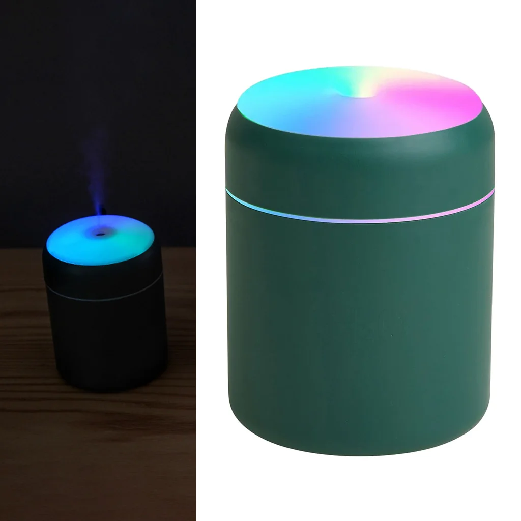 Cool Mist Air Humidifier with Colorful Night Light USB Rechargeable Low Noise Air Freshener for Car Home Bedroom Kids Rooms