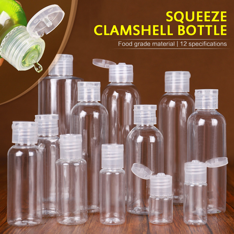 Best of 1pcs 5ml - 250ml Plastic PET Clear Flip Lid Lotion Bottles Refillable Empty Plastic Sample Bottle Butterfly Cap Makeup Tool Reviews & Tips