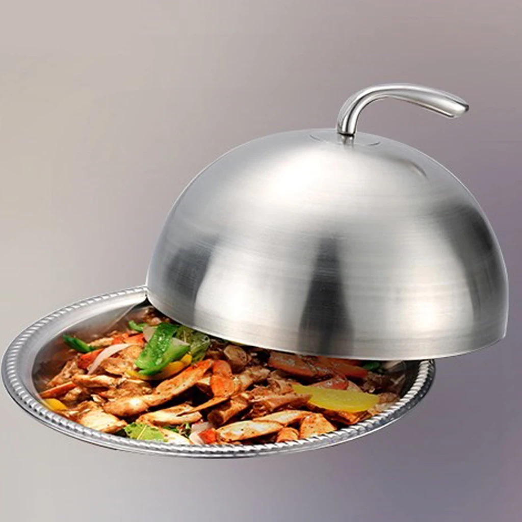 TRADITIONAL STAINLESS STEEL METAL HOMELY BUTTER COVER WITH LID