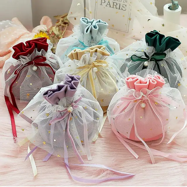14Styles Drawstring Embroidered Jewelry Bag Retro Necklace Bracelet Bead  Packaging Pouch Christmas Wedding Present Container _ - AliExpress Mobile