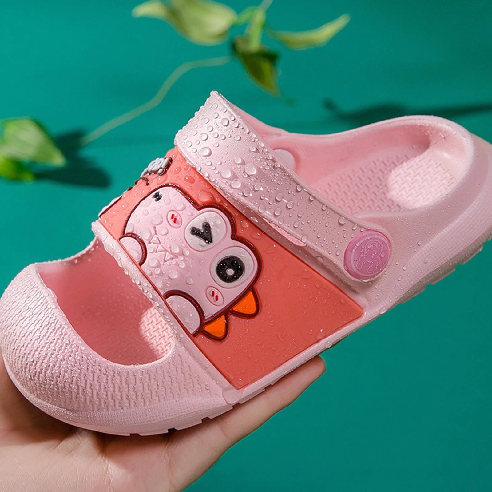Baby Kids Boys Girls Cartoon Non-Slip Shower Slipper EVA Soft Sole Sandals Shoes 