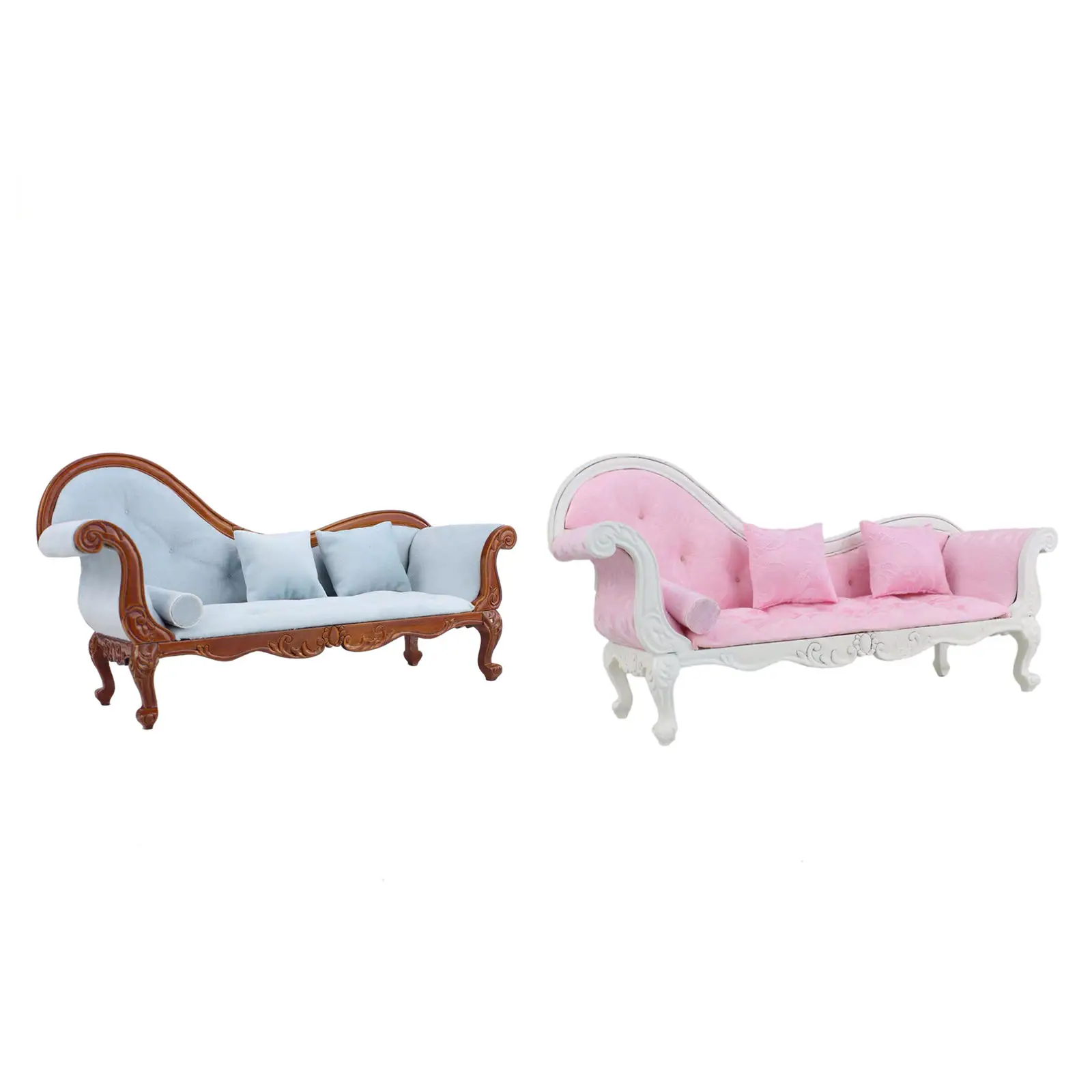 2 Cushions For Barbie Doll House Accessories Dulc HK Mini Furniture Sofa Couch 