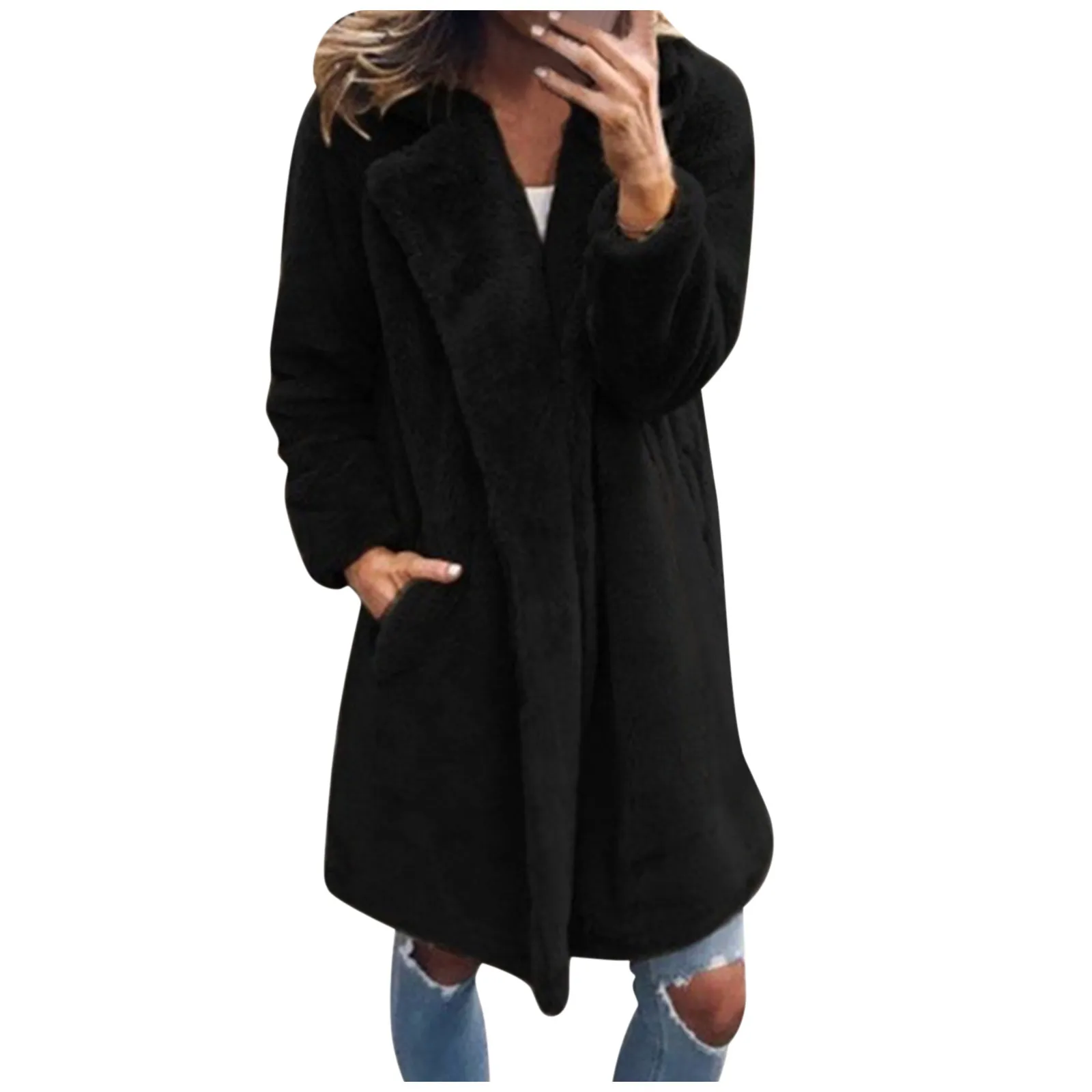 longo vintage feminino, casaco grosso e quente