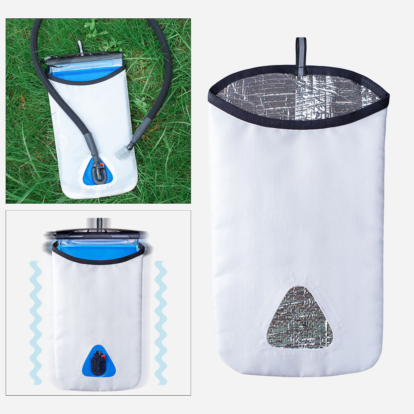 Portable Hydration Bladder Cooler Bag Protective fit 1-2L Water Reservoir Hiking Outdoor Sports Running Kayaking Trekking