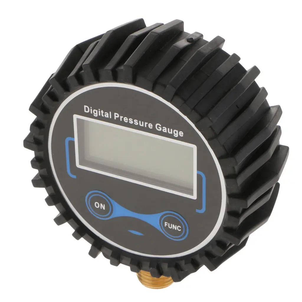 Digital Tire Pressure Gauge 200 PSI With LED Backlit  Display Heavy Duty With Robber Hose