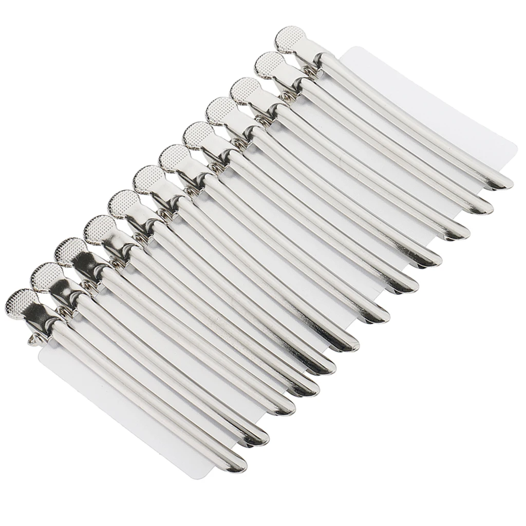 12 Pieces Hairdressing Sectioning Clamp Salon Hair Styling Clip Grip Hair Holder