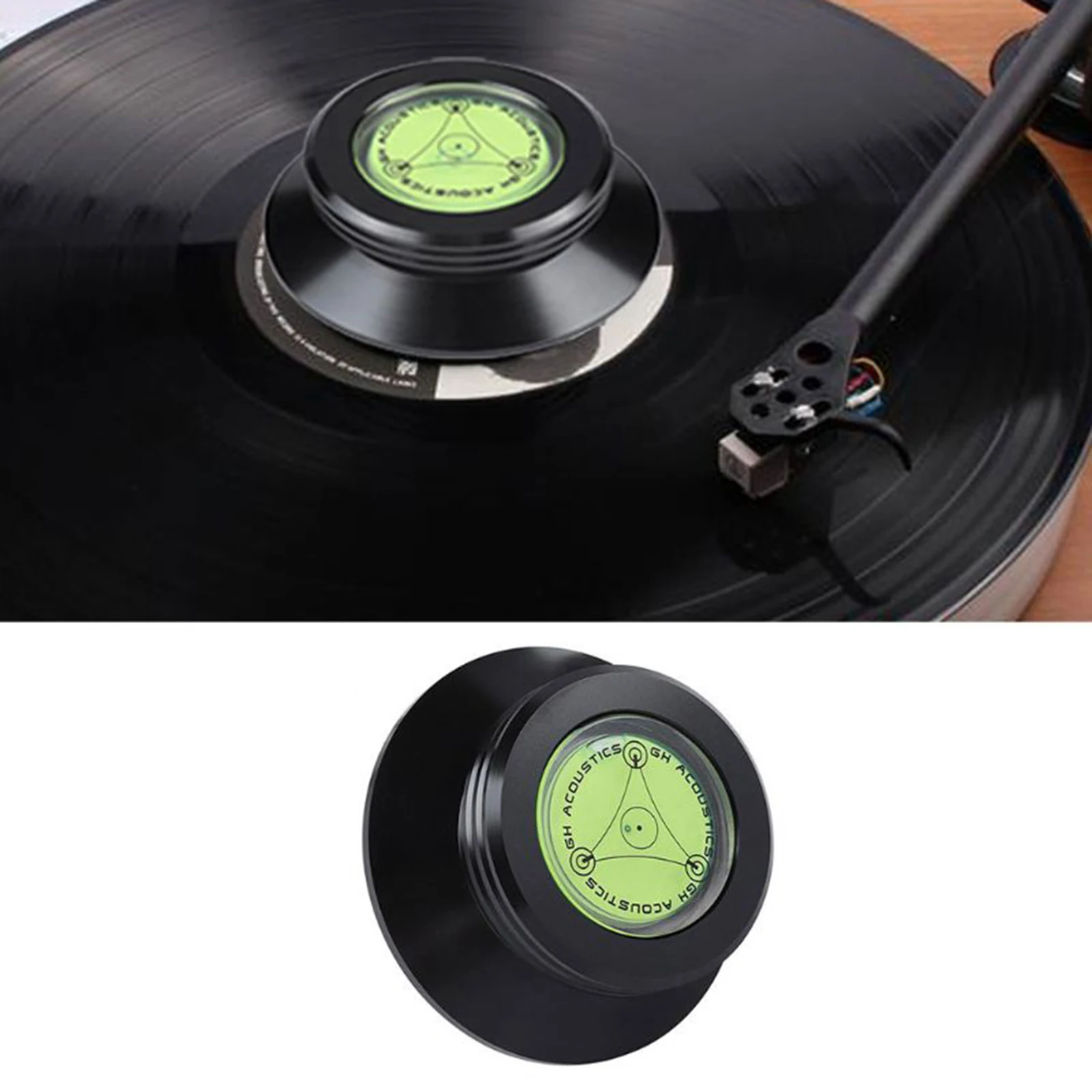 Aluminum Alloy Record Weight Clamp  Vinyl Disc Stabilizer for Speakers