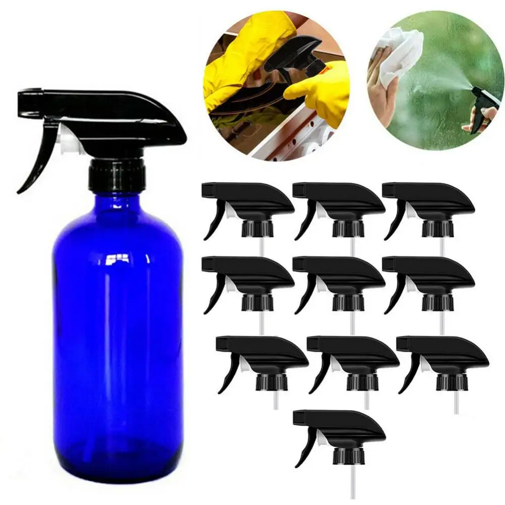 10Pcs Mist Spray Nozzle Replacement Sprayer Head Top for 28/410 Bottle Plant Watering Flowers Home Garden Supplies BPA Free