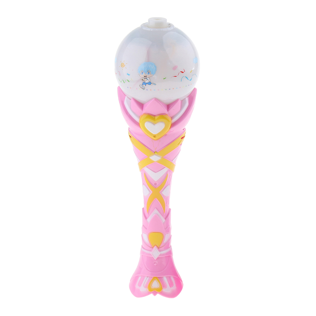 Children Toy Bubble Electric Creative Light Bulb Music Cartoon Automatic Magic Stick Kids Gift