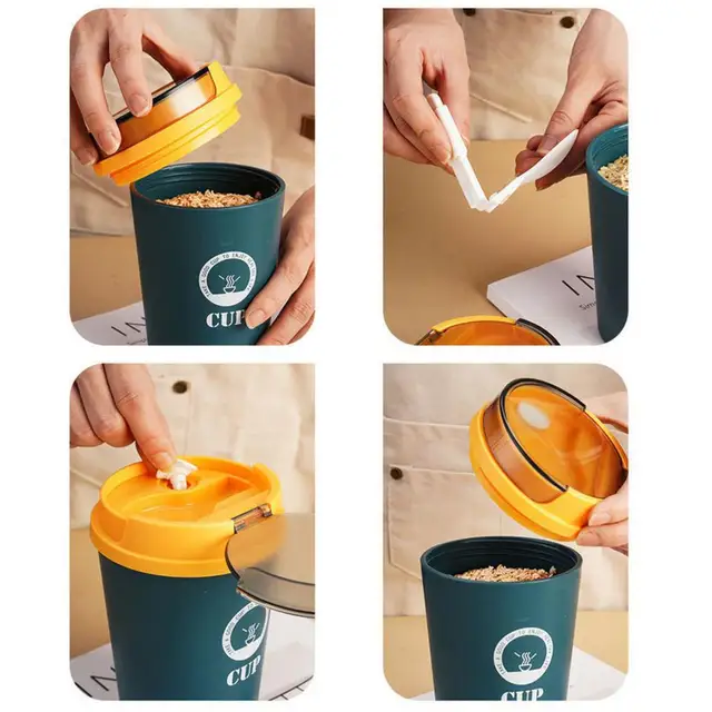 Travel Coffee Soup Mug With Handle Sealed And Insulated To Prevent Scalding  For Traveling Meal Prepping Pr Sale - AliExpress