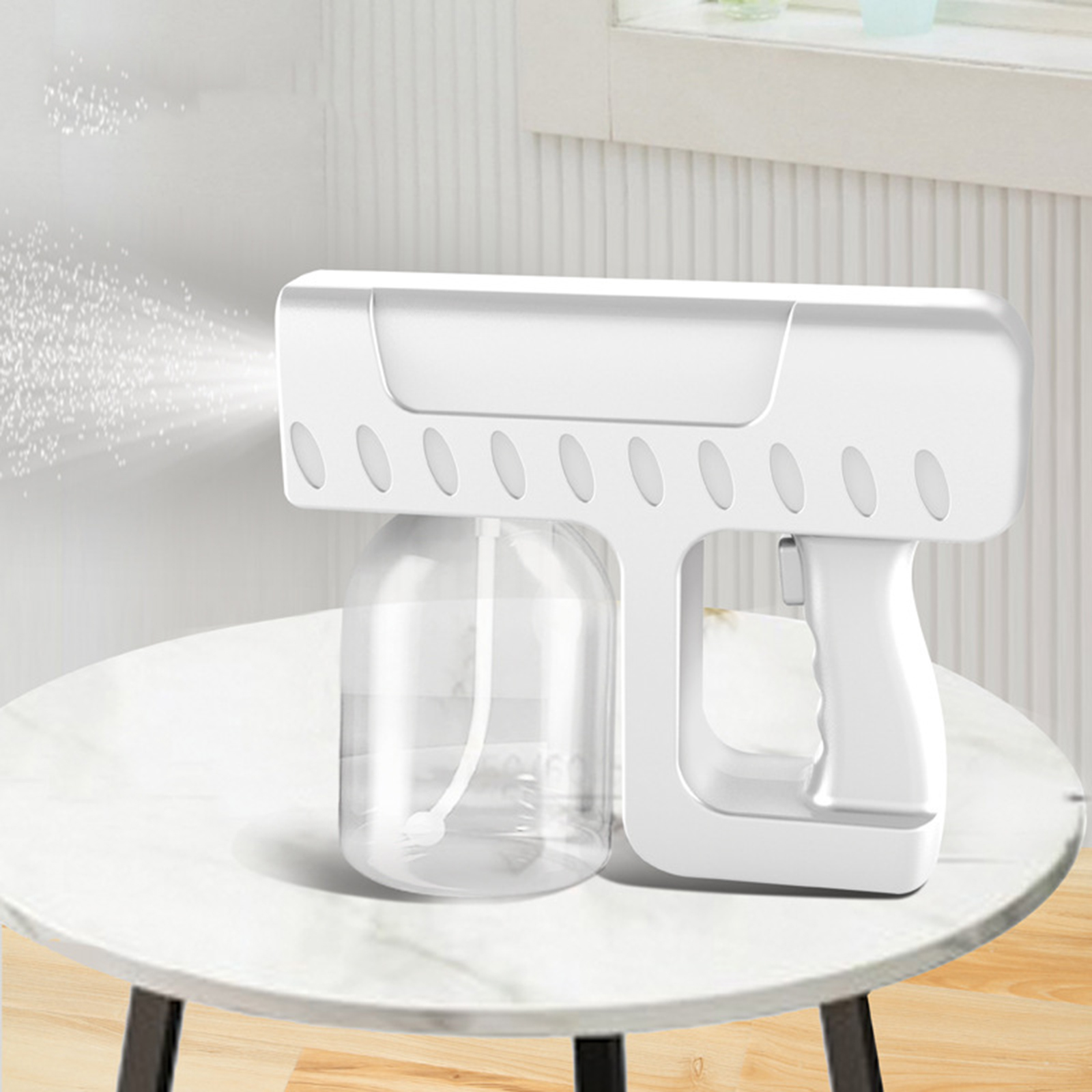 Nano Gun Sprayer Fogger USB Large Capacity Mist Maker for Indoor Outdoor Patio Lawn Nano Sprayer Fogger Blue Light USB