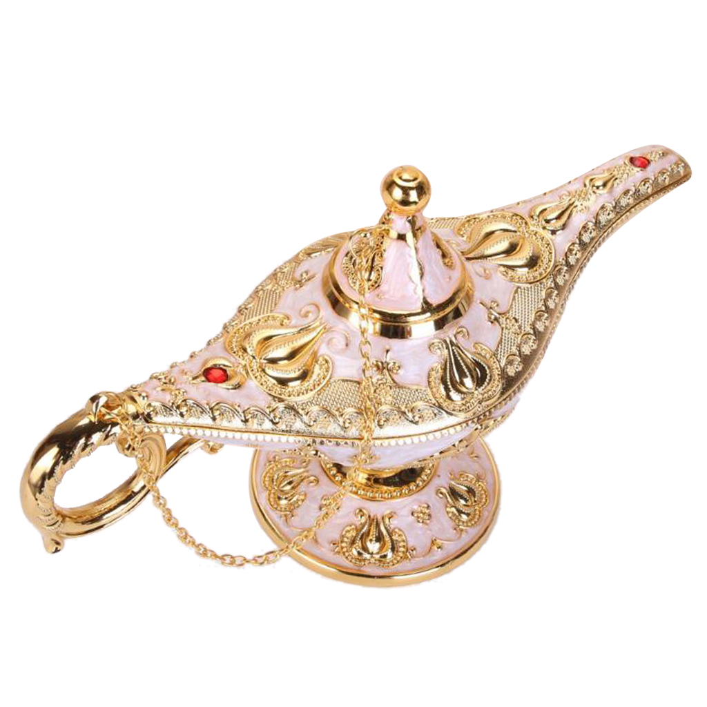 Vintage Magical Legend Genie Lamp for Home Wedding Table Decoration for Party/Halloween/Birthday