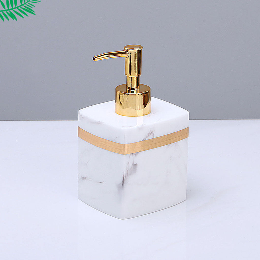 Empty Liquid Resin Soap Dispenser Reusable Manual Lotion Pump Bottle for Tabletop Wash Room Bathroom Shampoo Lotion Hand Soap
