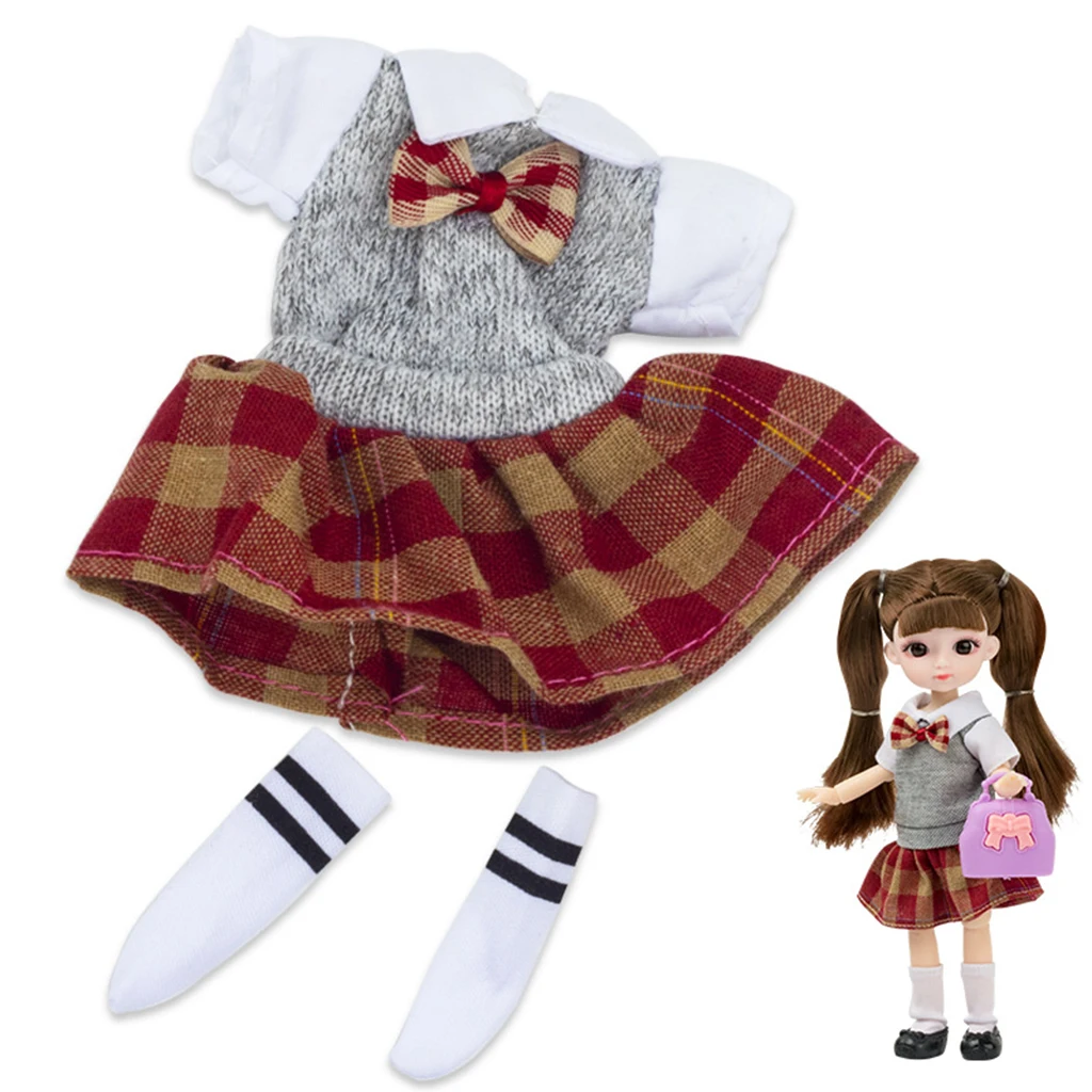 Exquisite Beautiful Dolls Clothes Dress Clothing DIY 20cm Handmade Party Dresses Girl Doll Accessories Kids Toys