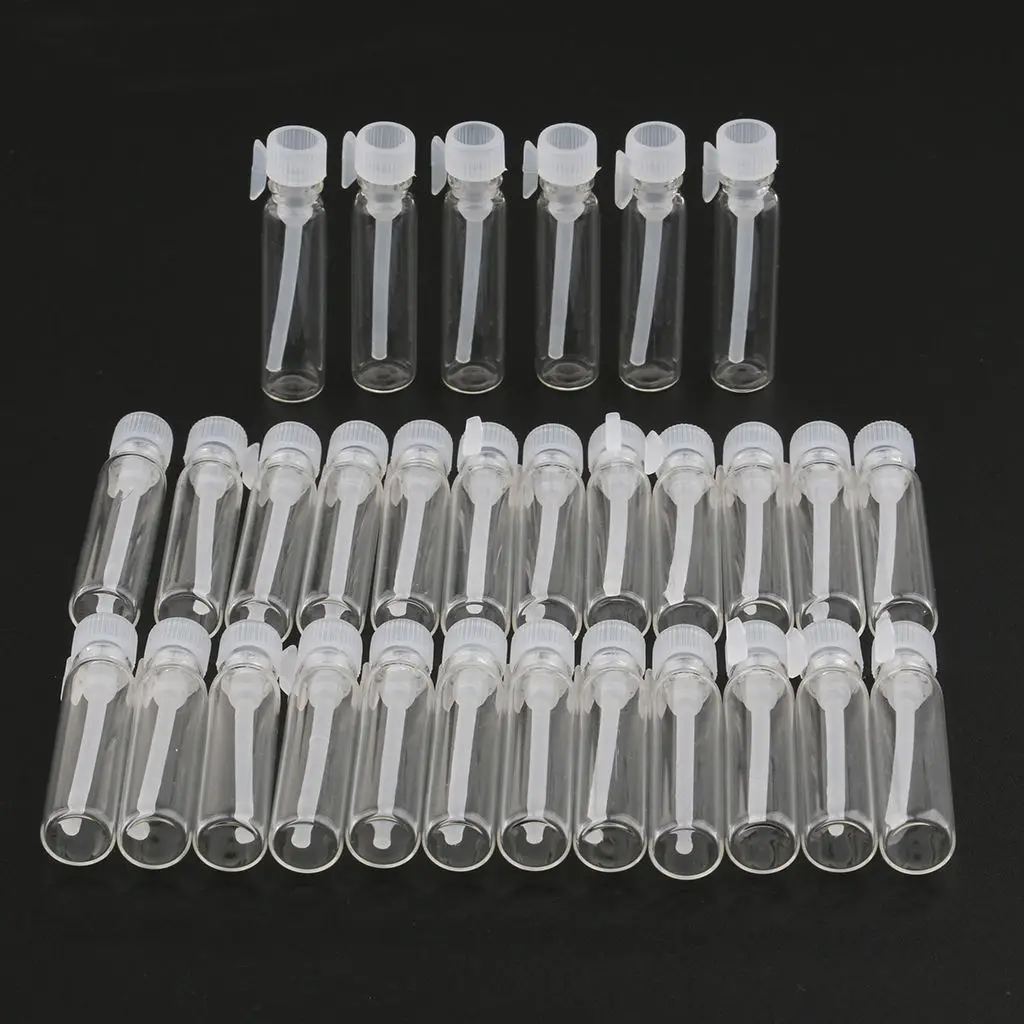 30x, Refillable Perfume  Bottles, Reusable Empty Jar Cannings for Beauty Products, Homemade Cleaners, Aromatherapy