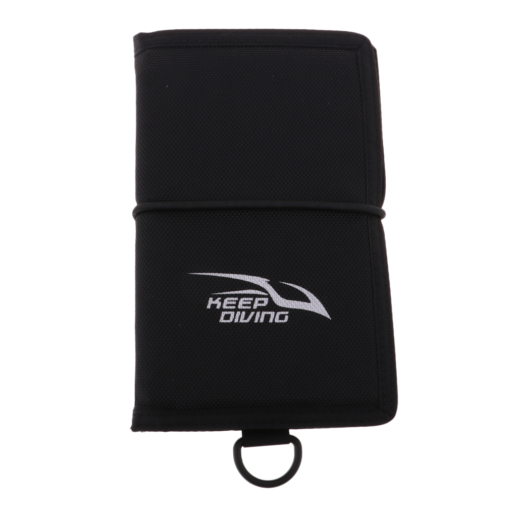 Underwater Writing Slate 20 x 12.5cm/7.87 x 4.92inch with Pencil Clip Elastic Strap for Scuba Diving Snorkeling