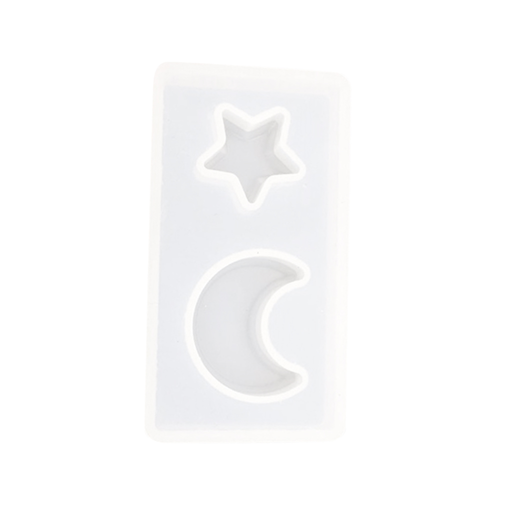 Translucent Silicone Mould Moon Star Shape Fondant Decoration Cake Baking Chocolate Sugar Mold Tools DIY Handmade Crafts