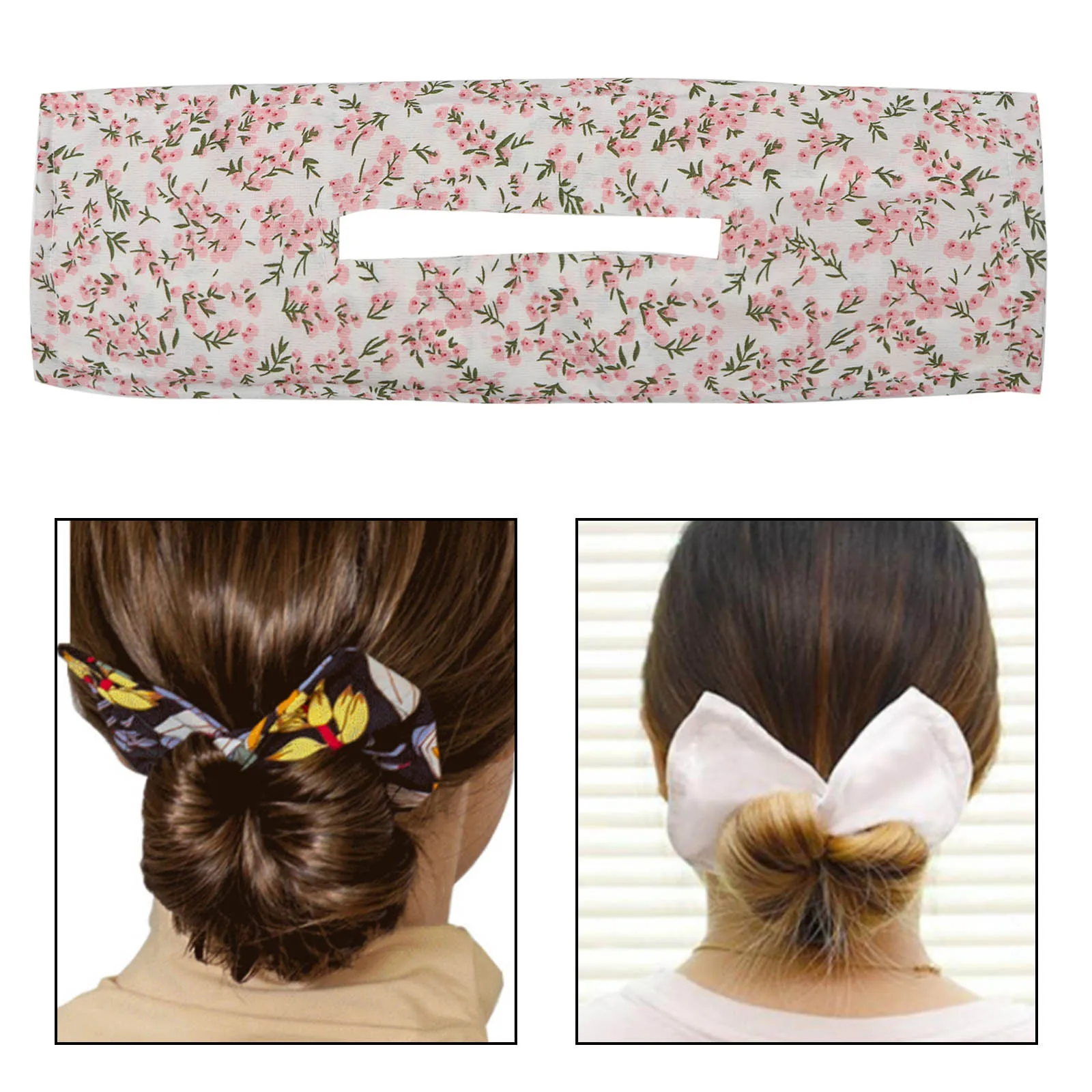 Knotted Deft Bun Maker Print Hair Bands Headband Braider Easy To Use