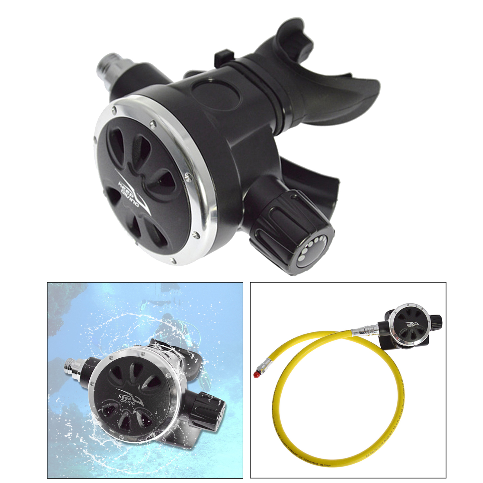 Adjustable Diving Regulator Scuba Dive 2nd Stage Octopus Flexible Explorer
