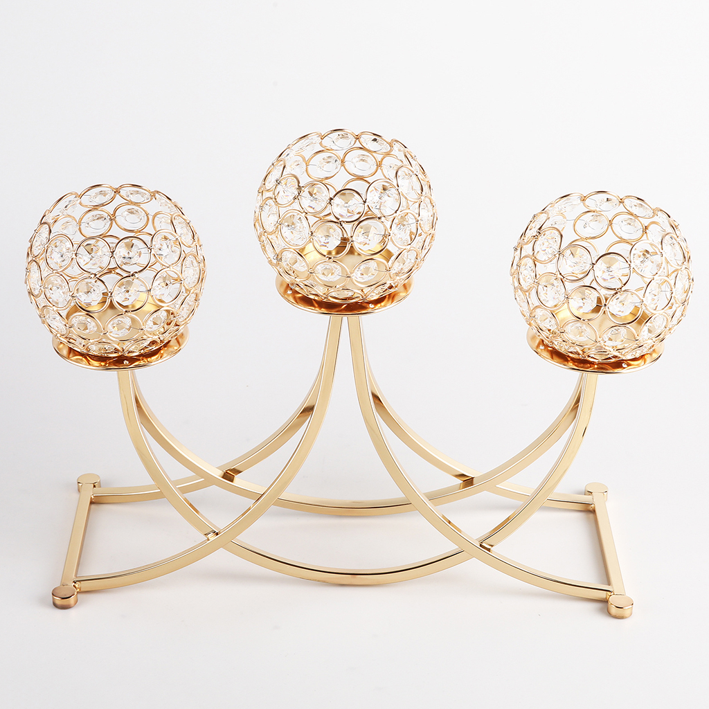 Gold Candle  Decor Table Centerpiece Candlesticks  for Wedding