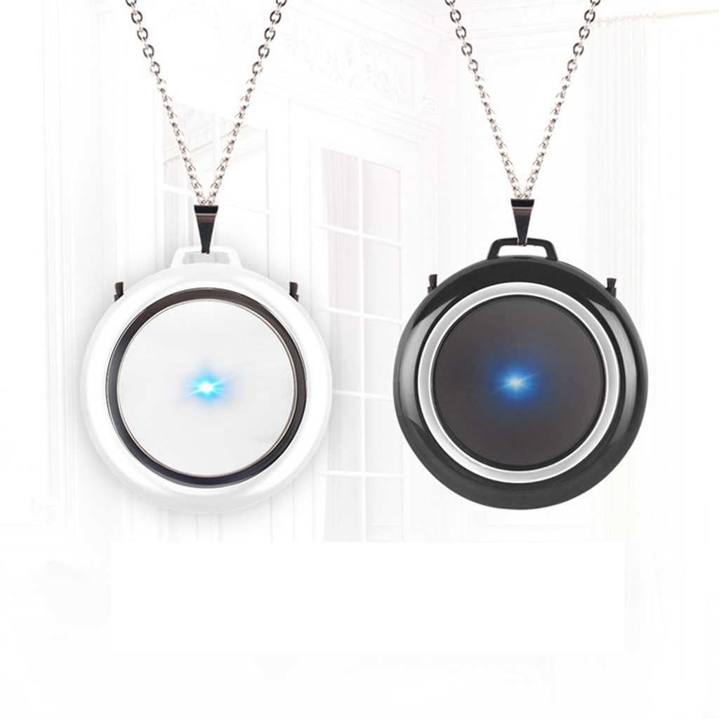 Wearable Air Purifier Personal Necklace Air Cleaner Negative Ion Generator Mini USB Low Noise Air Freshener