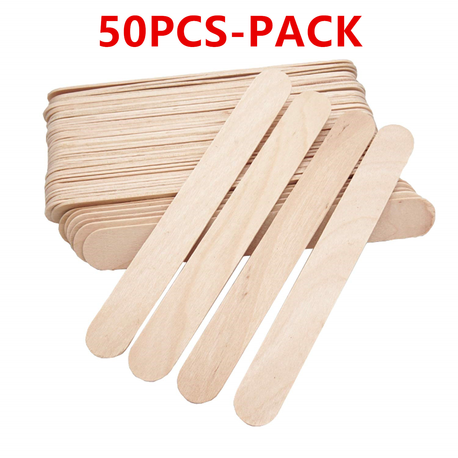 Best of 50pcs Wood Applicators Sticks For Wax Hair Removal - Natural Birch Wooden Spatulas For Hair Removal Eyebrow And Body Reviews & Tips