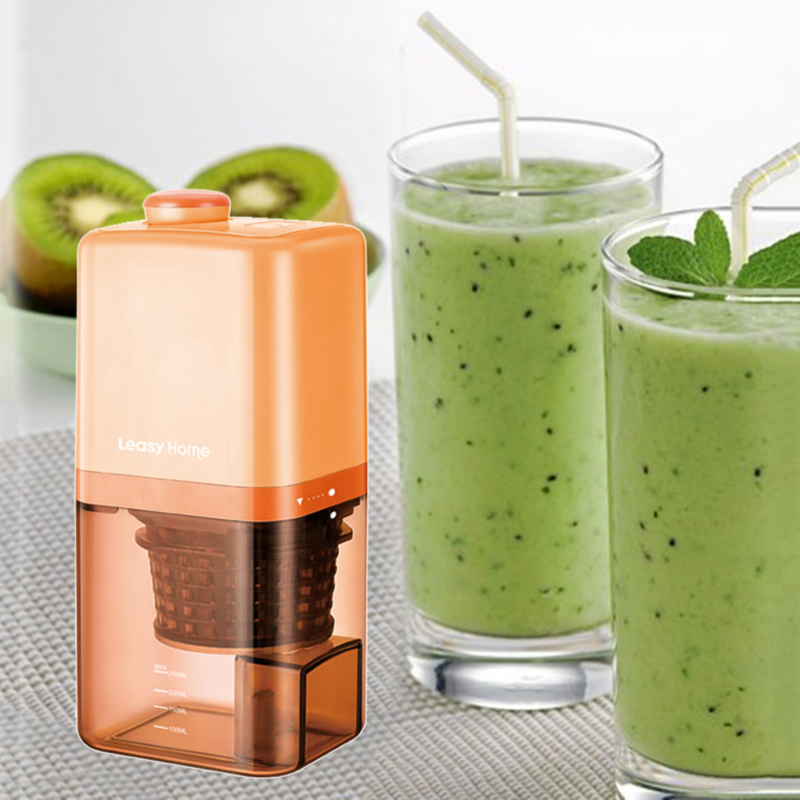 Portable Juicer 60W Multifunction Handheld Fruit Extractor Blender Machine USB Easy Clean for Orange Fruit Squeezer