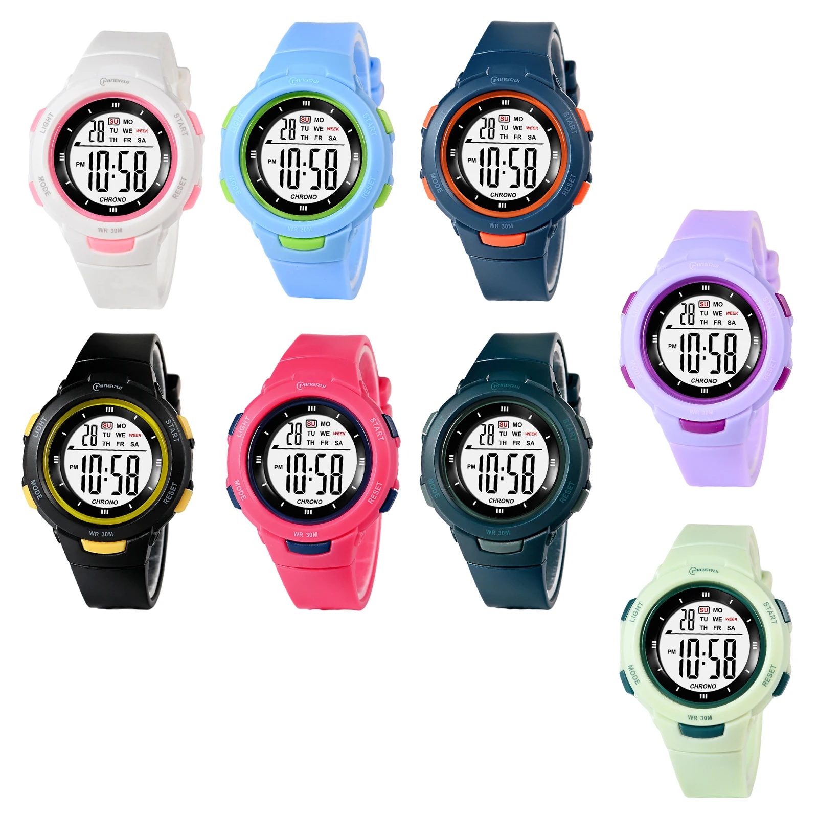 Boys Girls Sport Digital Watch Outdoor Waterproof Electronic Watches, Wrist Watch with Alarm Stopwatch