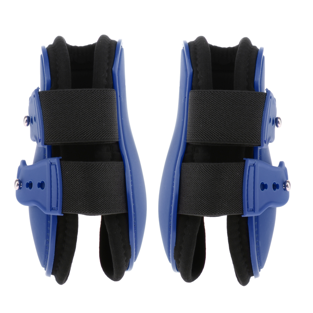 1 Pair Open Front Horse Exercise Jumping Boots, Tendon Leg Support Boots for Training, Riding, Eventing