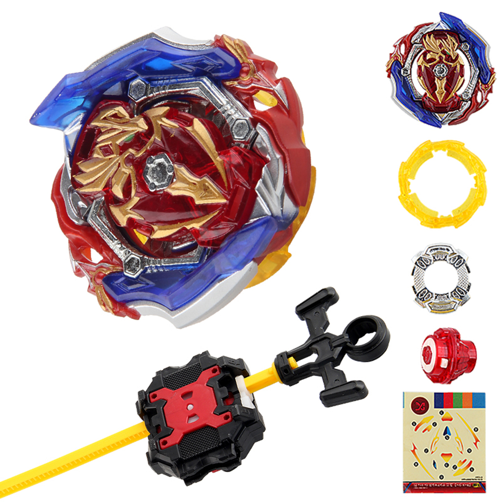 B150 4D Metal Spinning Top with Launcher Set Kids Gyro Fighting Toys Xmas Gifts