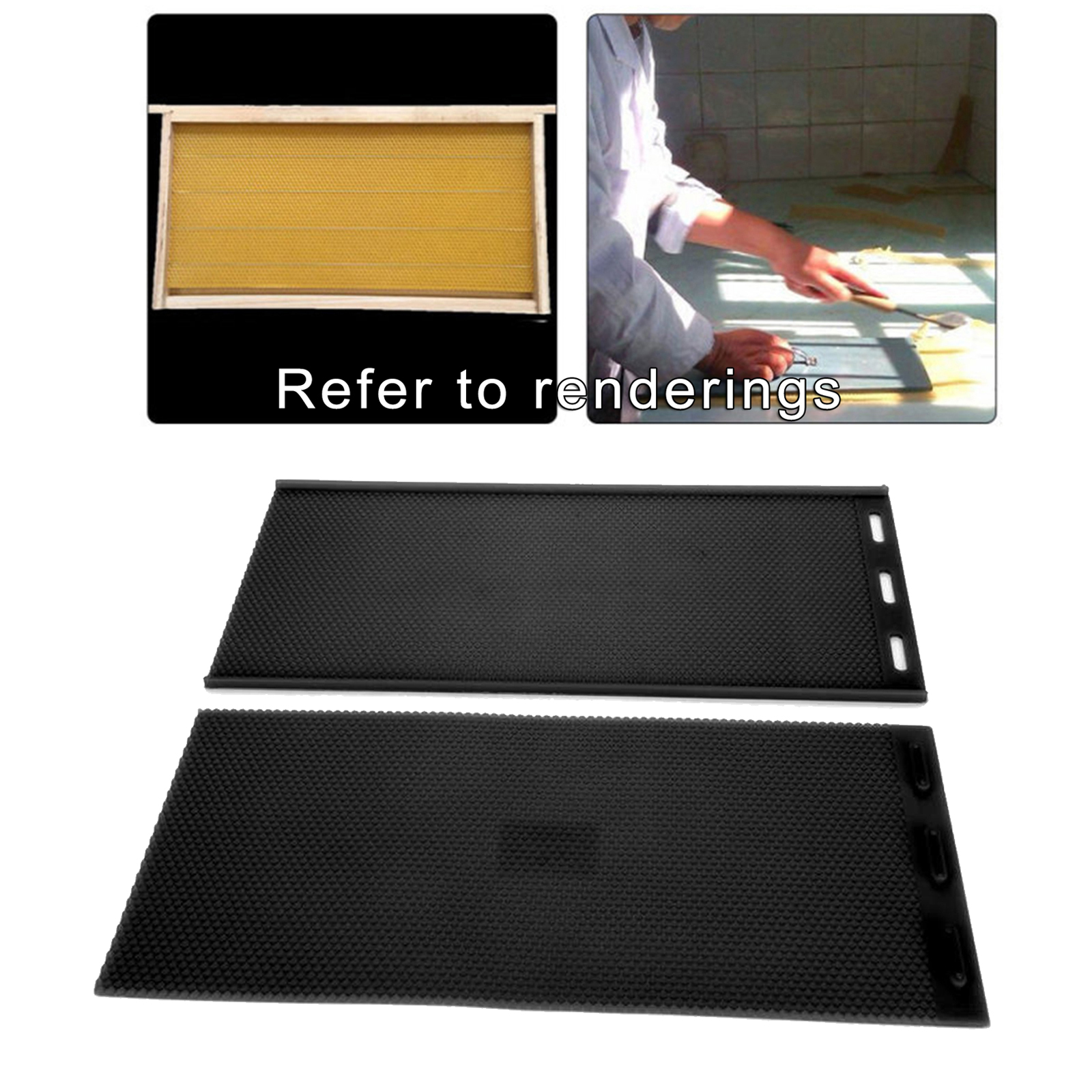 2 PCS Silicone Beekeeping Bee Hives Beeswax Foundation Sheet Beehive Beekeeper Equipment Tool Candle Making Durable