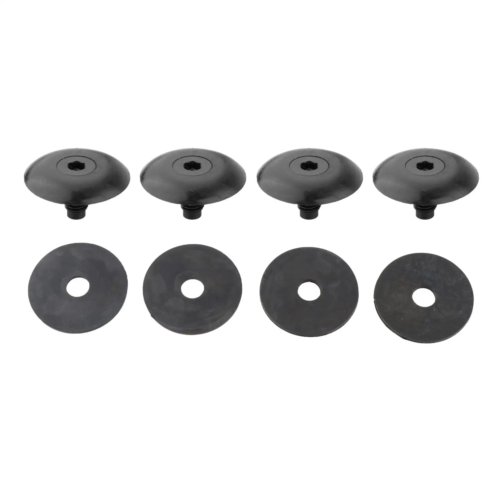 Roof Hole Bolts Iron/ 4 Pieces Bolt 4 Pieces Gasket Fit for Ford Transit Custom 2012